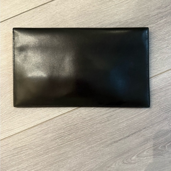 YSL black leather clutch - Picture 3 of 9